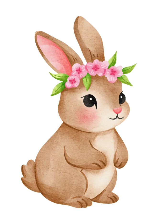 Desenho de coelho grande para imprimir colorido para imprimir e colorir - imagem 8